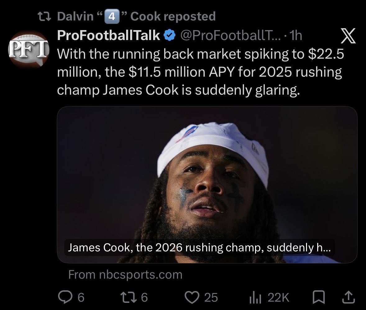 SleeperNFL's tweet photo. had to do a double take on who RT’d that 👀🍿 https://t.co/xxwDIu75Ye