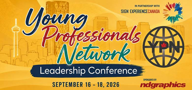SACACE's tweet photo. The future of our industry starts with the next generation. 

Join us at the 5th Annual YPN Leadership Conference during #SignExperience2026 in Calgary.
 
Joignez-vous à la 5e Conférence annuelle de leadership YPN pendant #SignExperience2026 à Calgary.

https://t.co/f4uDZi14cA https://t.co/5bjPWd0OrU