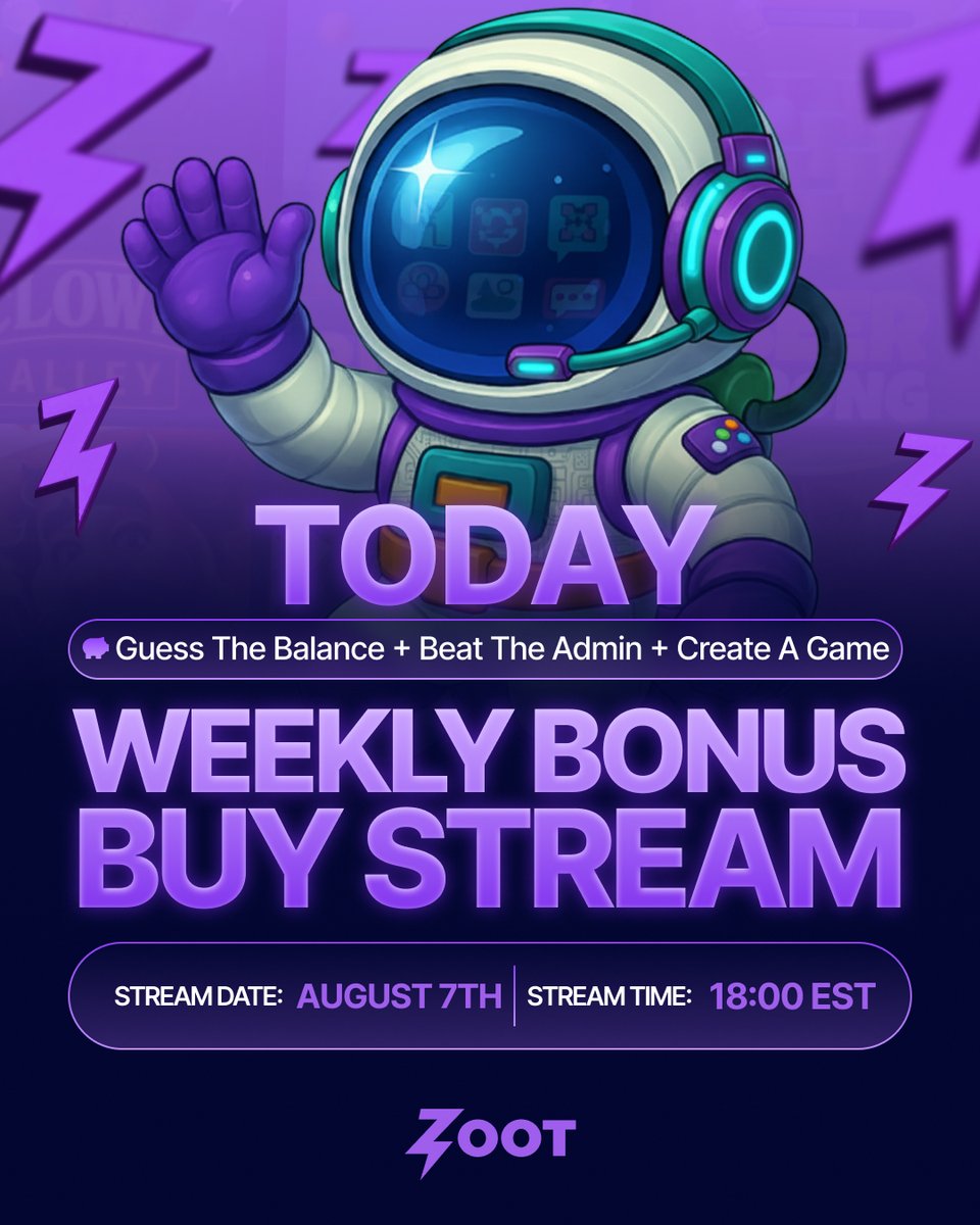 GetZootUS's tweet photo. OUR 2ND STREAM IS IN JUST 5 HOURS!! ๐ฅณ
We're giving away 200 SC, free spins and a custom game made!
Join our discord to be able to get on this awesome interactive stream ๐๐ผ
https://t.co/OBJ9YAqBpy
#stream #prize #rewards #giveaway #freespins https://t.co/Uh2v2R3jcu