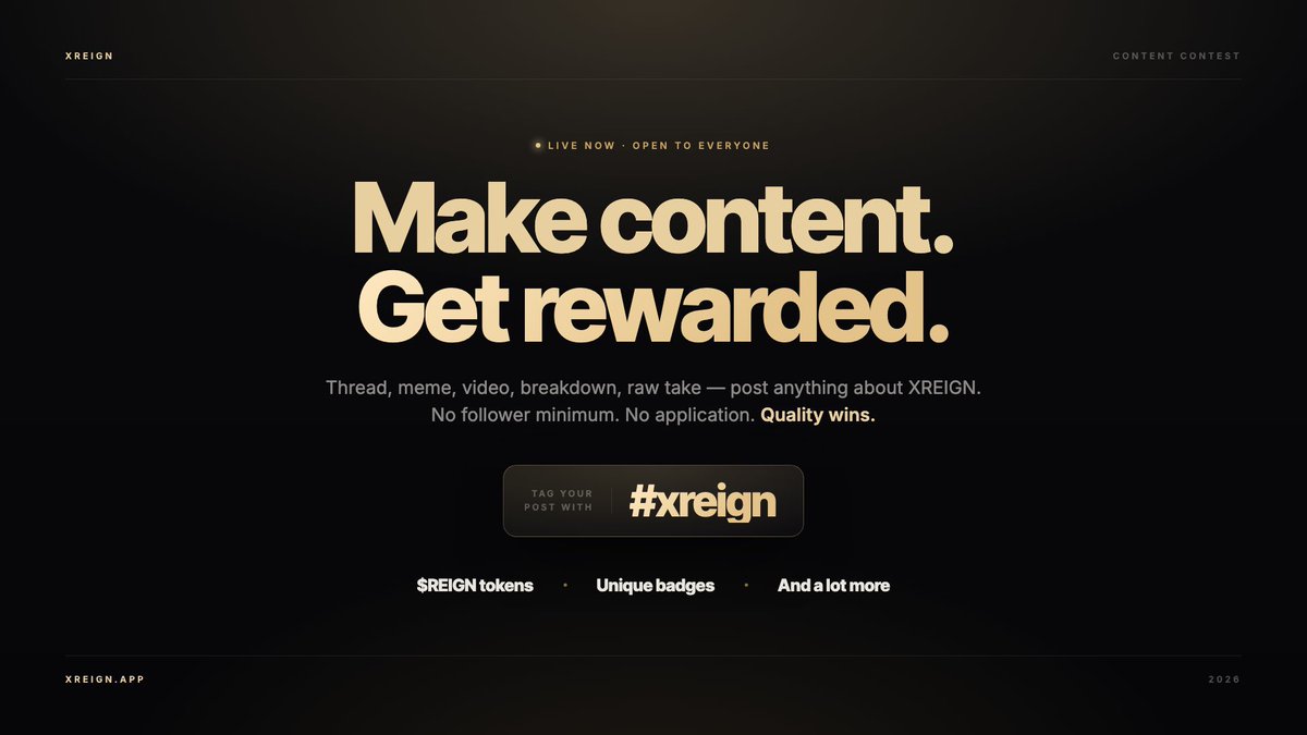 lakshay0014's tweet photo. @xreign_app @xreign_app #xrig
4/8
That's what caught my attention about XREIGN.
Instead of treating social activity as meaningless data, it explores how reputation can become measurable and valuable. https://t.co/SFqHANtxFG