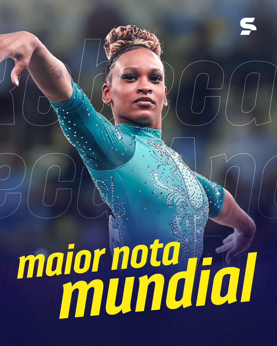 sportv's tweet photo. REBEEEEECA NO TOPO DO MUNDO! 🤸🏾‍♀️🔥

Rebeca Andrade alcançou 14,800 pontos no salto durante o Campeonato Brasileiro de Ginástica Artística, em Brasília, e registrou a maior nota do mundo no aparelho em 2026. A campeã olímpica cravou um Yurchenko com dupla pirueta, somou 9,7 de execução e se isolou no topo da temporada no salto único.

📸 Getty Images

*Contém texto alternativo.

#GinasticaArtisticaNoSportv #RebecaAndrade #Nota #GinasticaArtistica