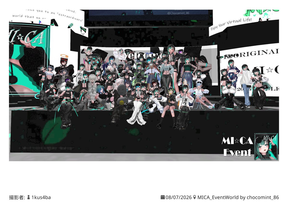 Real_tohi_vrc's tweet photo. うおおおお！
ミカちゃん集会に行ってきました！！！！！！！！
チョー楽しかった！！！！！！
 #MICA_FC https://t.co/4Uz4hw88RS
