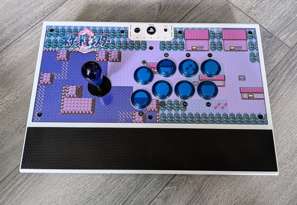 awake4ages's tweet photo. Cherrygrove City at Night @Nacon Daija arcade stick. @QanbaUSA Gravity KT buttons. art from @focusattack <3 Pokemon Gen 2 nighttime vibes are unmatched https://t.co/A6rkhhHG0K