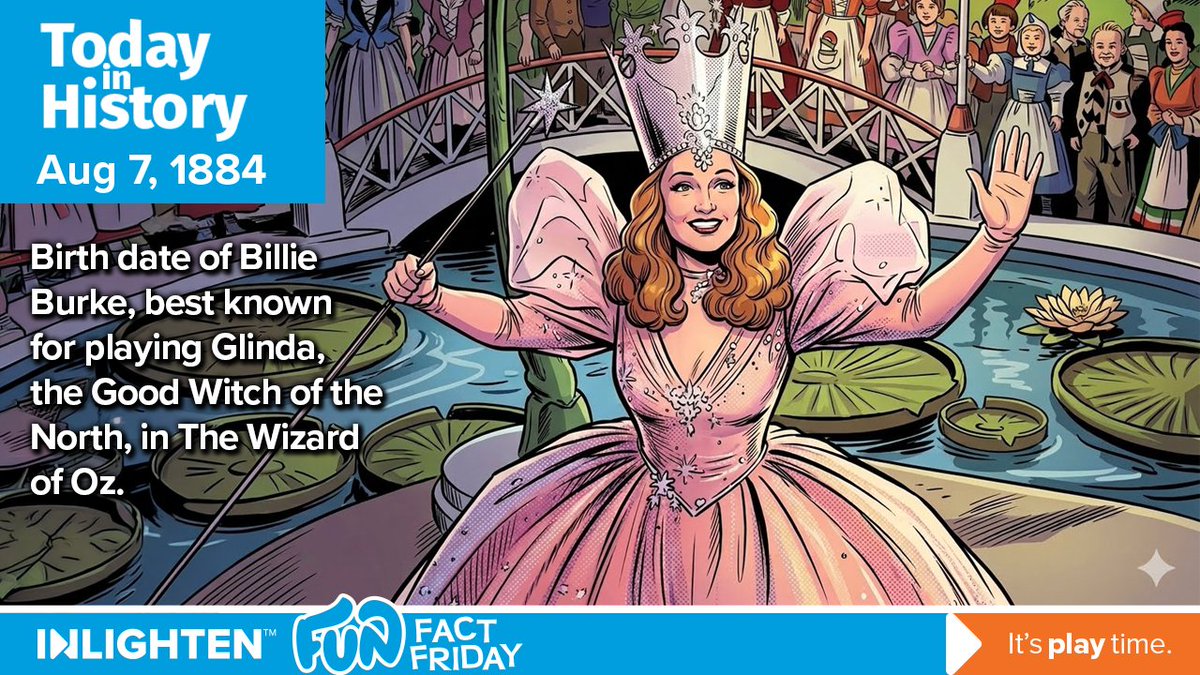 inLightenMedia's tweet photo. 54 when cast in The Wizard of Oz, Billie Burke’s career spanned from London's West End musical comedies to Broadway stardom, an Oscar-nominated turn in Merrily We Live (1938), the Topper film series, and TV, ending with 1960's Sergeant Rutledge. #FunFact #TodayInHistory #Glinda https://t.co/kQaxjV7CgA
