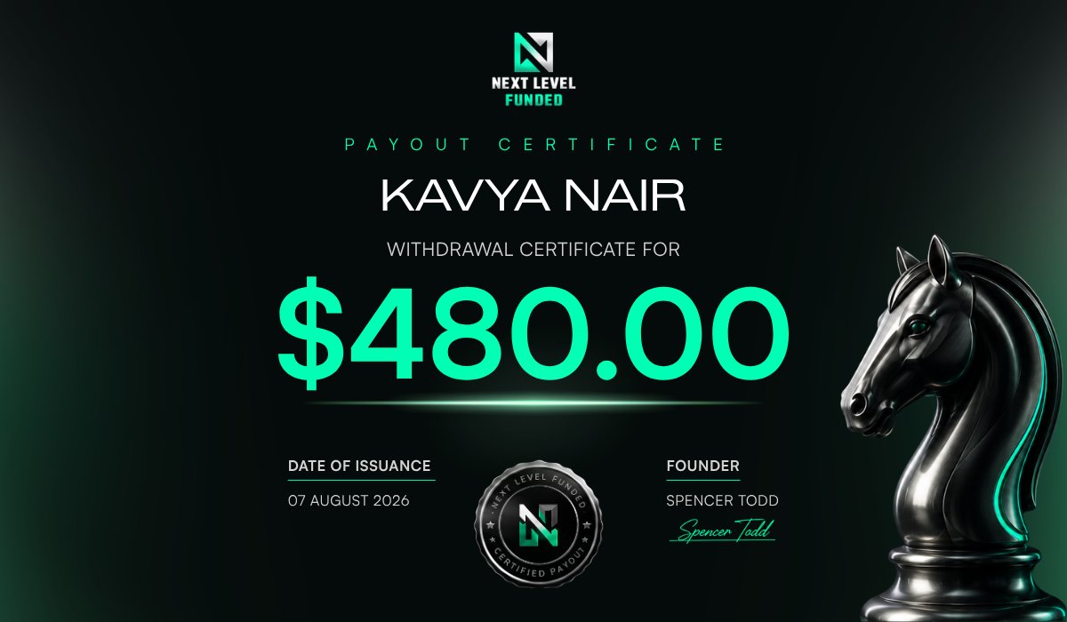 NextLvlFunded's tweet photo. The market doesn't hand out rewards.

Discipline does.

Another payout batch sent. https://t.co/mmSIOj2DNv