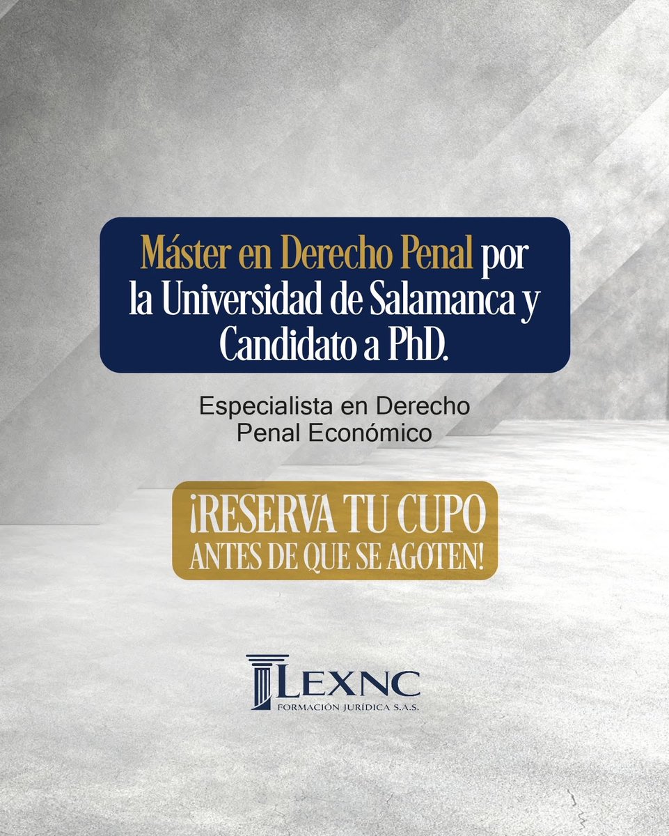 LEXNCFormacion's tweet photo. Mejora tu desempeño en cada etapa del proceso. Aprende técnicas estratégicas de litigación con el Magíster Miguel Ángel Angulo Gaona @51190Migue, especialista formado en la Universidad de Salamanca y la Universidad de Göttingen.

⚖️ Cursos especializados avalados por el CAP https://t.co/73yR0KOKOC