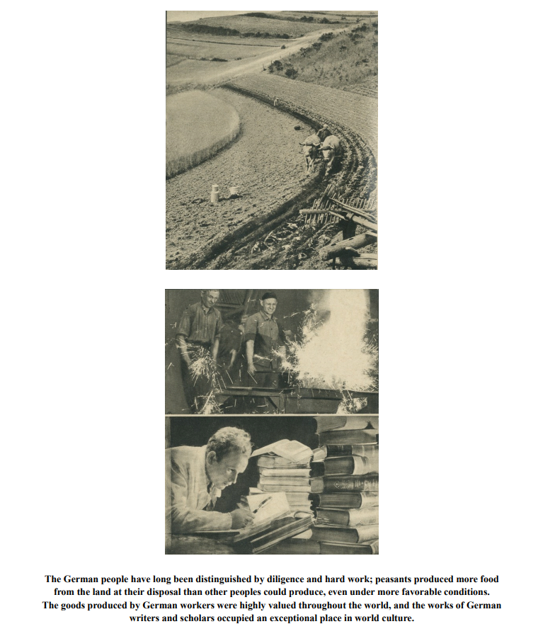 NSLitArchive's tweet photo. New upload to the Internet Archive:

"Adolf Hitler and the Working People" is a propaganda pamphlet produced by Army Group North for the Eastern Front in 1942; its purpose was to convince Soviet citizens that Hitler was a defender of the working class, and to also publicize the benefits for workers under German rule.

Full credit goes to Siege-Sale on FashFront for translating the pamphlet; I myself am responsible for formatting, pictures, and OCRing the original Russian text (I am, however, not a Russian speaker, so apologies if there are errors in the Russian OCR, I trusted ABBY FineReader completely on that).

Read it here: https://t.co/Q973o2vwTT