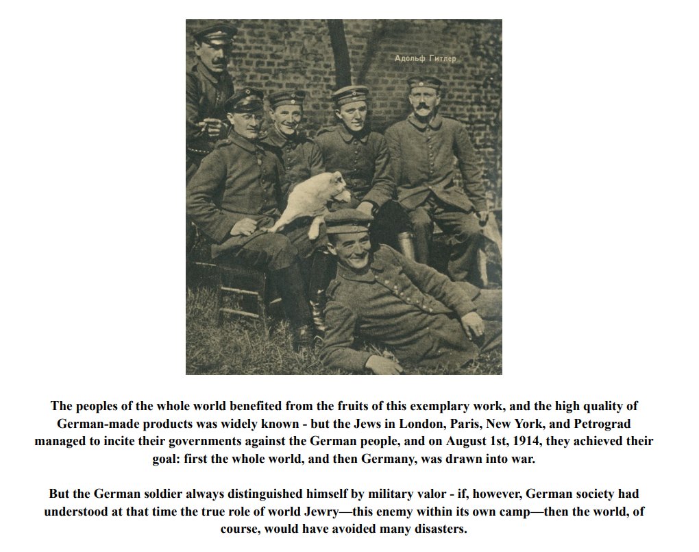 NSLitArchive's tweet photo. New upload to the Internet Archive:

"Adolf Hitler and the Working People" is a propaganda pamphlet produced by Army Group North for the Eastern Front in 1942; its purpose was to convince Soviet citizens that Hitler was a defender of the working class, and to also publicize the benefits for workers under German rule.

Full credit goes to Siege-Sale on FashFront for translating the pamphlet; I myself am responsible for formatting, pictures, and OCRing the original Russian text (I am, however, not a Russian speaker, so apologies if there are errors in the Russian OCR, I trusted ABBY FineReader completely on that).

Read it here: https://t.co/Q973o2vwTT