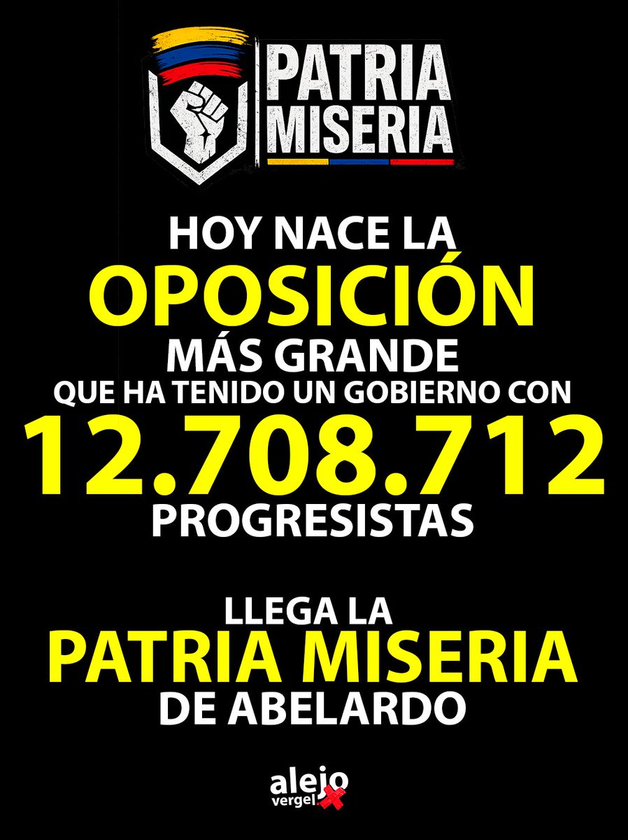 YoAlejoV's tweet photo. 🚨NO HABRÁ SILENCIO NI PERMISIVIDAD. https://t.co/Xnlia6oyYg