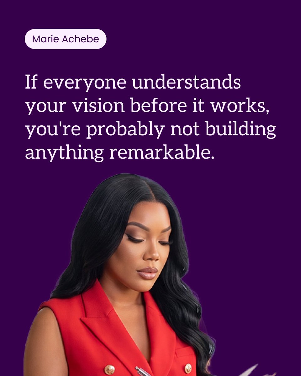 MarieACHEBEUK's tweet photo. Supporters believe before the results. Spectators believe after the applause.
Choose your circle wisely. Not everyone watching you build wants you to win.

#marieachebe
#womeninbusiness 
#entrepreneurmindset https://t.co/21vZN5U79M