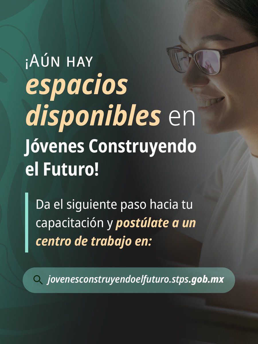 apoyosbienestar's tweet photo. ¡Entra como aprendiz a un centro de trabajo, todavía hay lugares! ⏳

🔎 Revisa los espacios disponibles en la plataforma de #JóvenesConstruyendoElFuturo y comienza a ganar experiencia laboral. 👨🏽‍🍳👷🏻‍♀️

👉 Consulta los requisitos y beneficios en: https://t.co/QywmlLDyDu https://t.co/OjjkhiD8ix