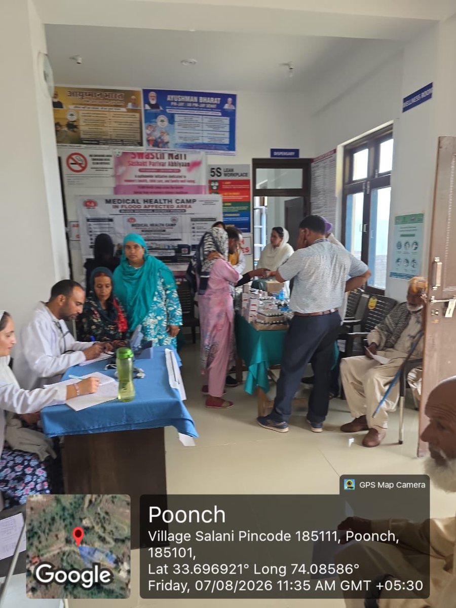 JammuNtep7286's tweet photo. Today on 07-08-2026
Under the Direction of CMO  Poonch Dr Parvaiz Ahmed Khan and DTO Poonch Dr Mohd Azam screening and awareness Shivir  organised under TB Mukt Bharat Abhiyaan at village Salani Under overall supervision of Block Medical Officer Mendhar Dr Ghazala with MMUVehicle https://t.co/AG3tzLWUJM