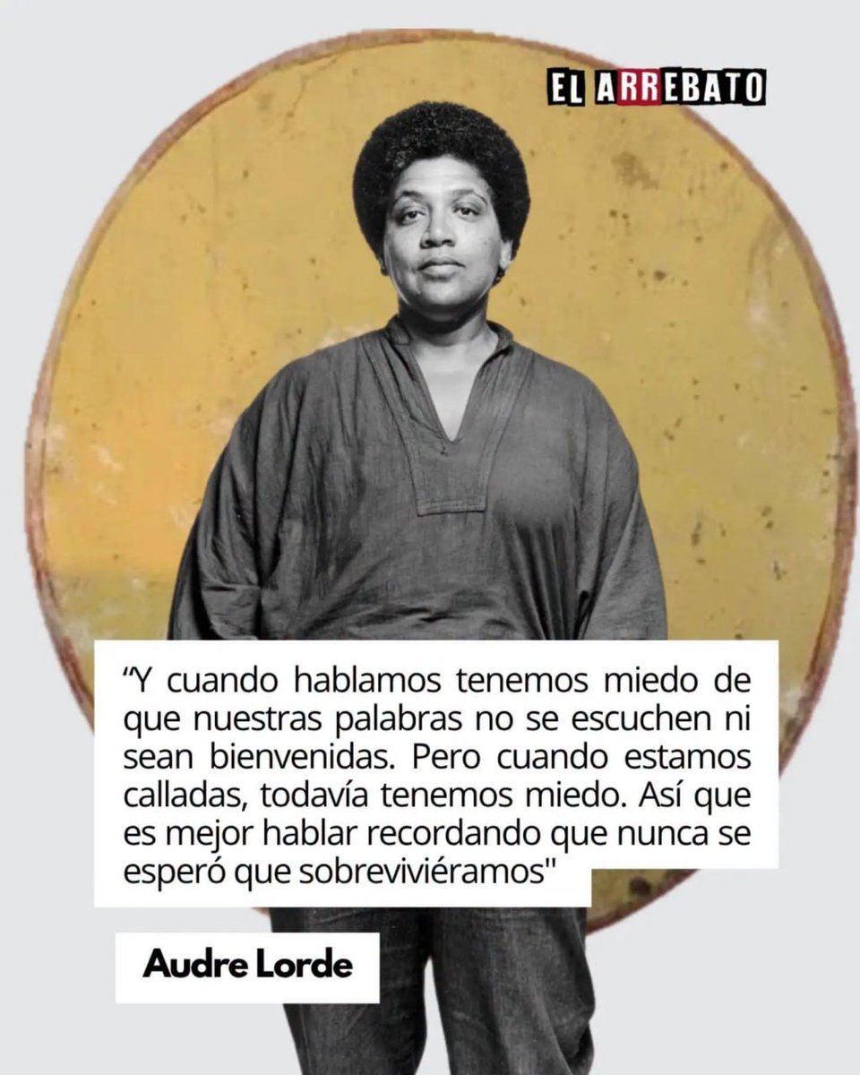 WomenNewsVzla's tweet photo. #AudreLorde https://t.co/qwPwaKWQ8k