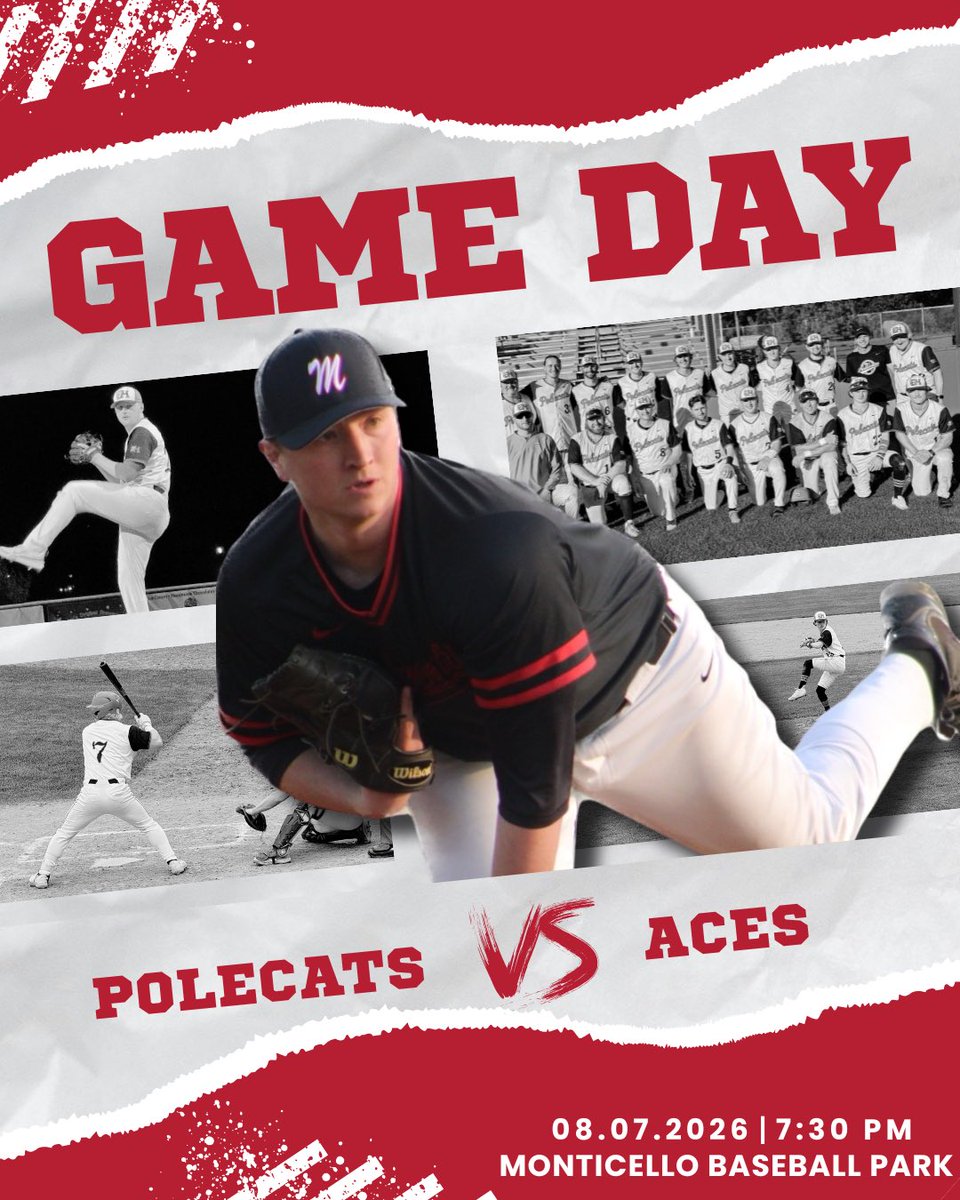 MoPolecats's tweet photo. Playoff start tonight at home! We welcome @AndoverAces to Monticello for game 1 in a best of 3 series! https://t.co/9KcTmkLtcE