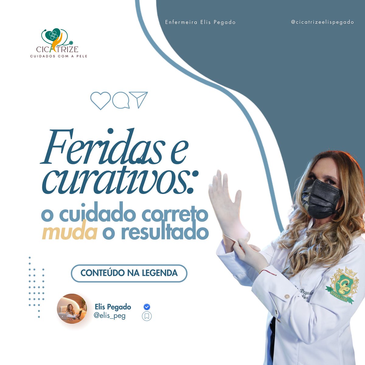 ElisPegado's tweet photo. Cada ferida tem suas características e precisa de uma avaliação individualizada. O curativo ideal, realizado com técnica e produtos adequados, acelera a cicatrização, reduz o risco de infecções, alivia a dor e proporciona mais qualidade de vida ao paciente.

📞 (86) 99921-5983 https://t.co/sCfe5KIihe