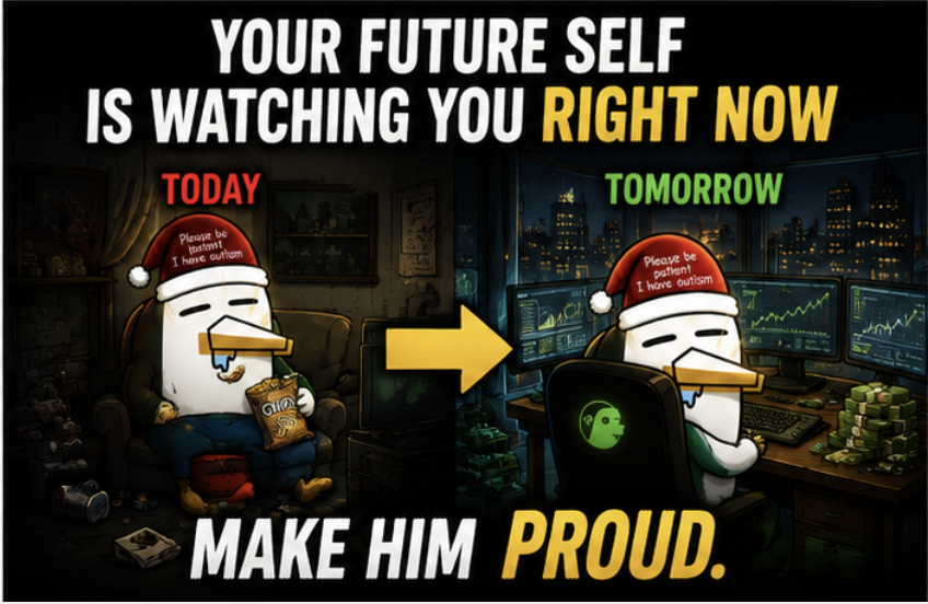 Duckonpons's tweet photo. Are you sitting around staring at the chart… or are you out there putting EVERYONE you know onto $DUCK? 🦆

Bags don’t pump themselves.

WORK FOR YOUR $DUCK. 🔥

#DUCKTOABUCK

https://t.co/nqQKUzRajE https://t.co/lZRxWQIYpC