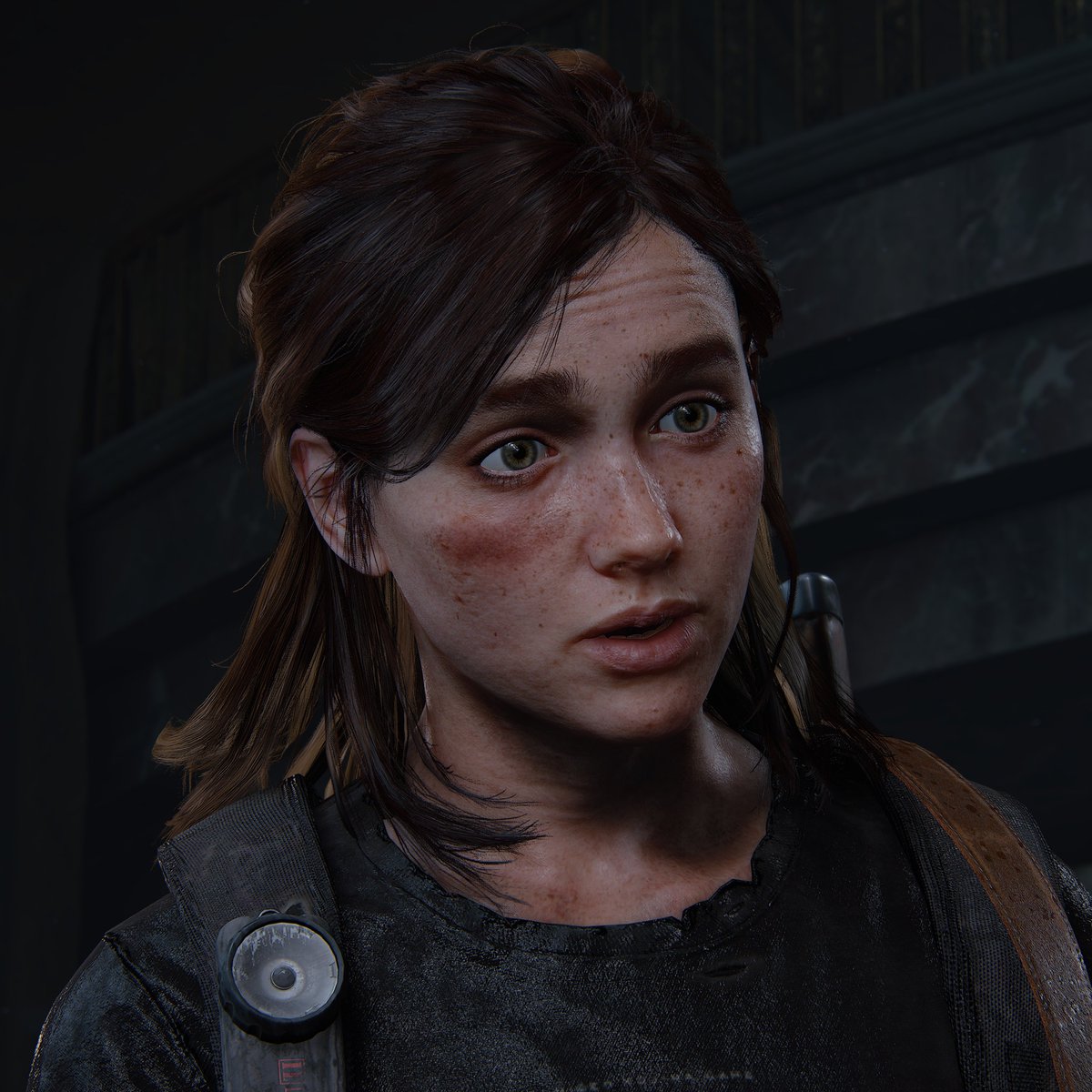 AbbyStanAccount's tweet photo. I lengthened Ellie's hair but the physics are pretty wonky, so I'll probably try something else https://t.co/BEtjKBZW5W