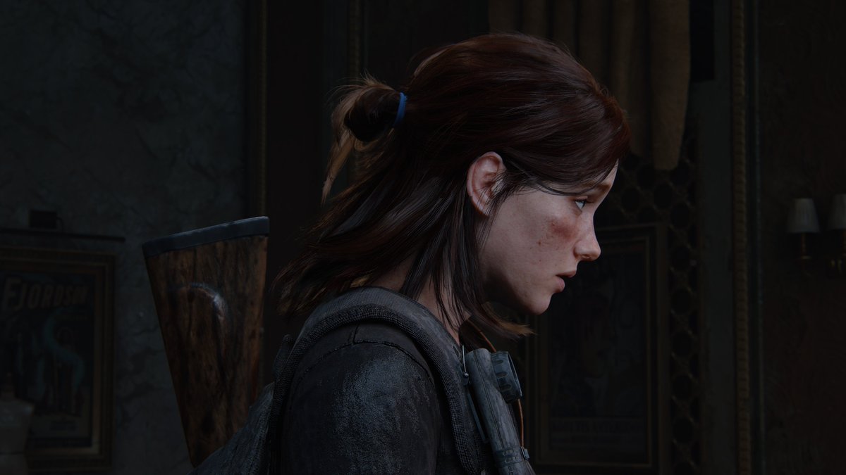 AbbyStanAccount's tweet photo. I lengthened Ellie's hair but the physics are pretty wonky, so I'll probably try something else https://t.co/BEtjKBZW5W