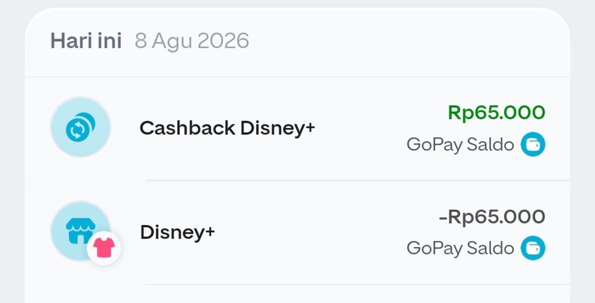cilowrr's tweet photo. Akhirnya bisa juga setelah seharian kemaren gagal terus dapet OTP disney.
Cashback gopay nya juga masuk kukira jam 00.00 tadi udh gabisa🤗 https://t.co/9GTZJJXUKM