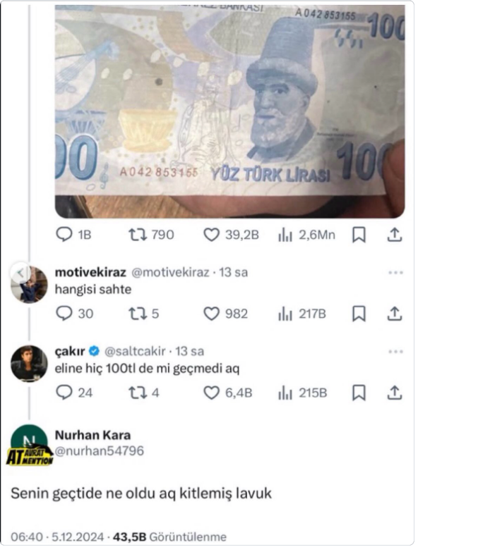 TTurk0glu's tweet photo. @saltcakir puhhhh. Şimdi instagramda önüme düştü. Sana cevap veren şahıs kaç beğeni almış merak ettiydim ondan geldim. Sen 6400 beğeni almışsında kapak yapan nurhan kara kaç beğeni aldı onu merak ettiydim. Senin beğenileri katlamıştr diye düşünüyordum. Neyse https://t.co/jVa1FRHJKT