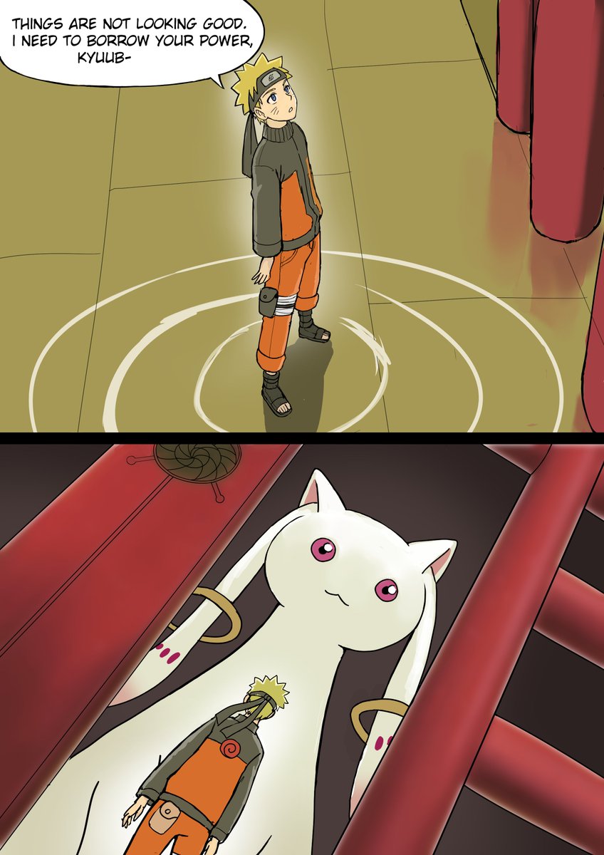 watcher_hollow's tweet photo. Naruto but its Kyubei instead of Kyuubi (1/2) https://t.co/Bn1iAJwHyg