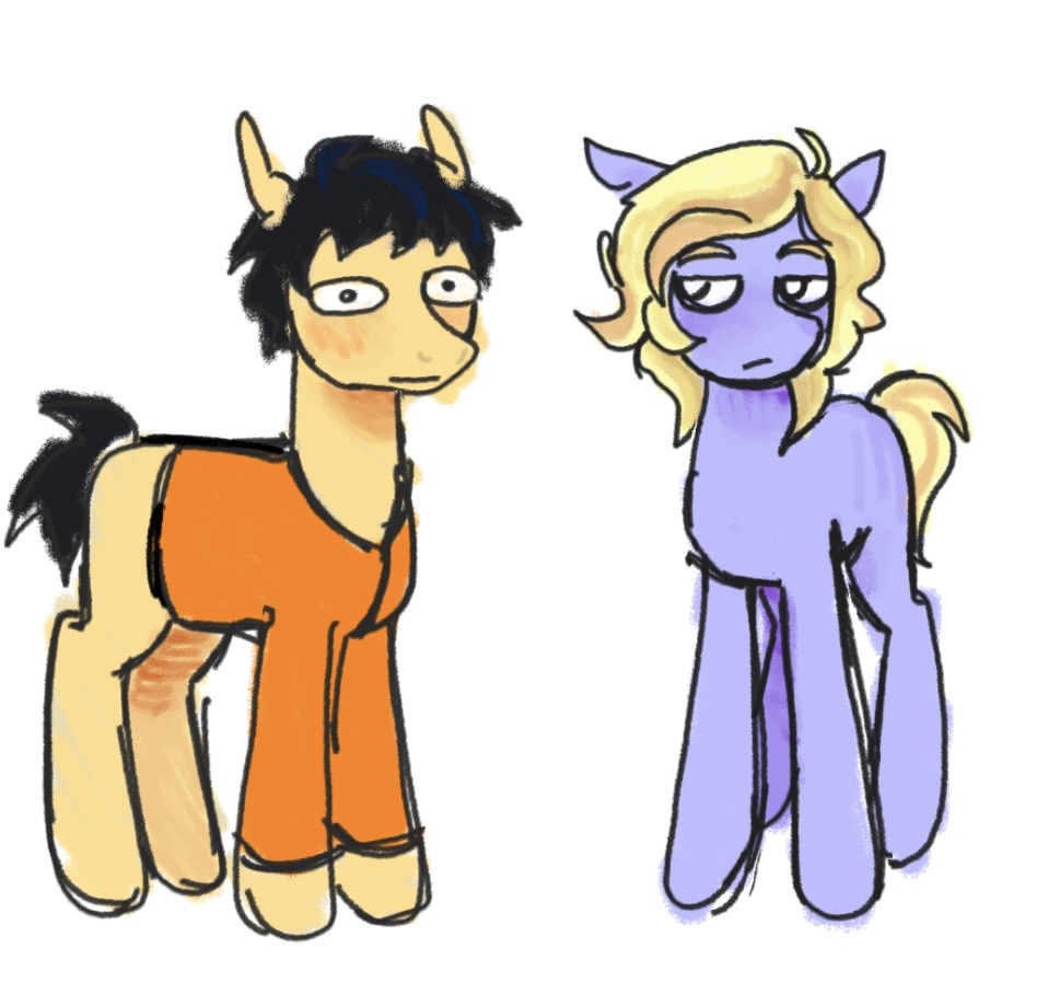 smuppet_strapon's tweet photo. Shawna pony and Bradley pony with Kevin for reference https://t.co/SG76iWVk3l