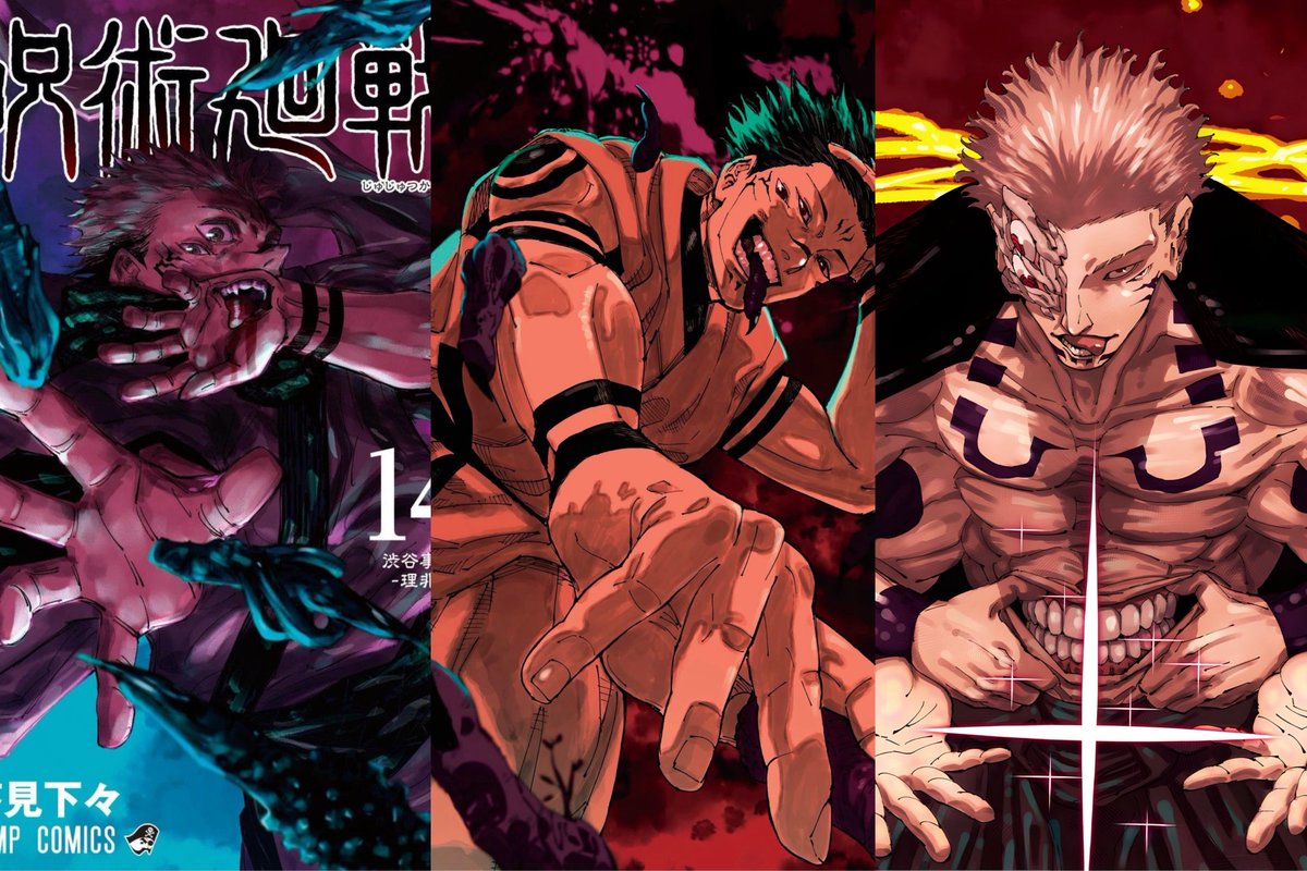 kkubluu's tweet photo. gege really loved this mf so much he gave him 3 separate amazing covers https://t.co/ewTgFW1Off