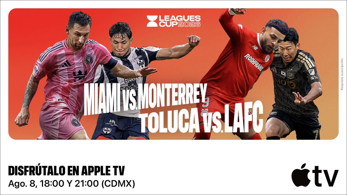 sadovnik1965's tweet photo. SÁBADO en @LeaguesCup 
Desde el @nu_stadium 

@InterMiamiCF vs. @Rayados 

⏰ 8pm ET / 5pm PT
📺 @AppleTV 
🎙️ Relatos: @sadovnik1965 
🎤 Comentarios: @DiegoDv8 
🥅 Reportero: @MicheleG3 

@MLSes @MLS @MLSonAir https://t.co/WnmzkE83AS