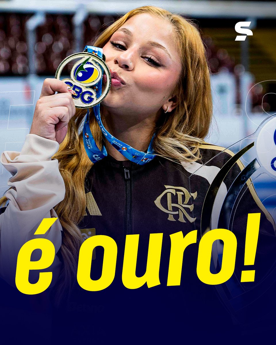 sportv's tweet photo. TÍTULO INÉDITO! 🥇

Flávia Saraiva conquistou, pela primeira vez, o título do individual geral no Campeonato Brasileiro de Ginástica Artística. Ela somou 53,900 pontos, com notas de 13,300 no salto, 13,700 nas barras assimétricas, 13,650 na trave e 13,250 no solo. Parabéns, Flávia!!!

📸 MeloGym / CBG

*Contém texto alternativo.

#GinasticaArtisticaNoSportv #Ginastica #FlaviaSaraiva #Flamengo #Ouro