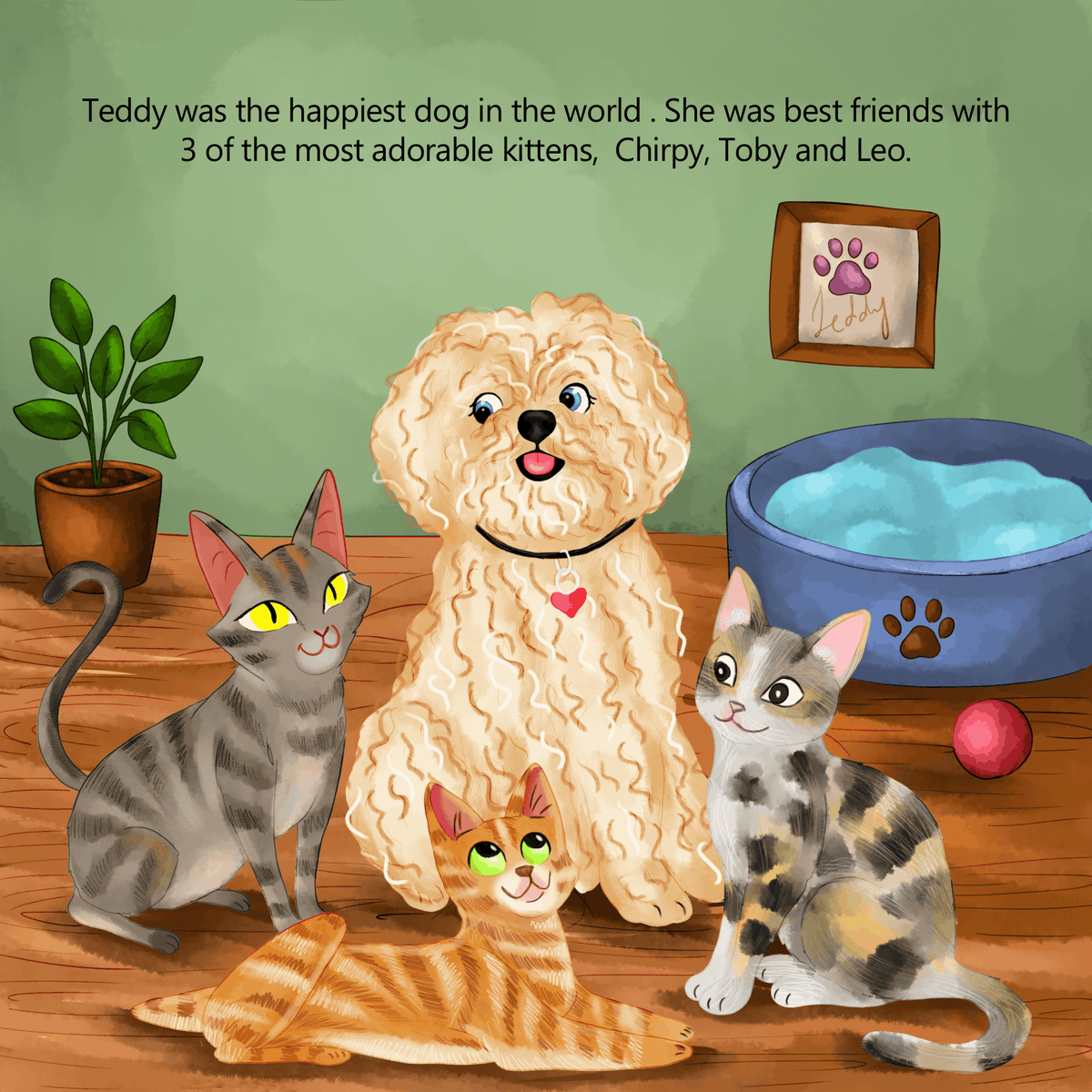 MichelleAl66's tweet photo. Your story has the characters. I make them impossible to forget. 🐾📚

A recent children’s book illustration featuring Teddy and her little friends. ❤️

Authors, got a story waiting to be illustrated? 👀

#KidLit #ChildrensBookIllustration #BookIllustrator https://t.co/X3mrCr6kQI