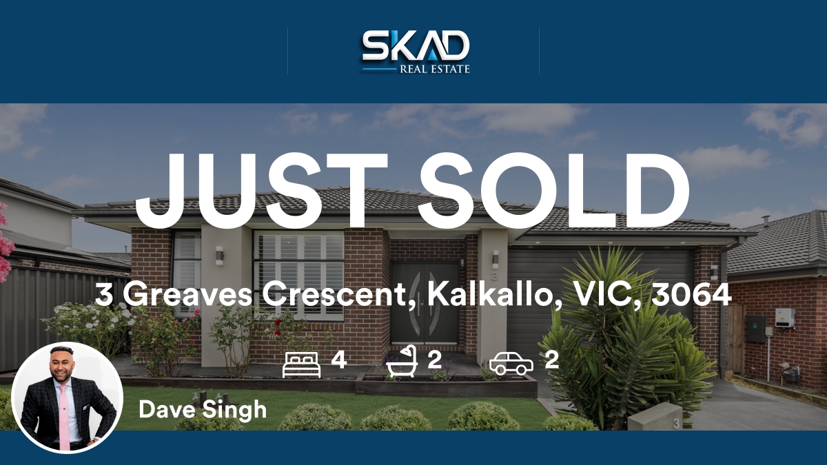 davesingh77's tweet photo. 🛌 4 🛀 2 🚘 2
📍 3 Greaves Crescent, Kalkallo, VIC, 3064

My latest sale on RateMyAgent.

https://t.co/rTqsLAygDb

...
#ratemyagent #realestate #SKAD_Real_Estate https://t.co/RZbVHiUJov