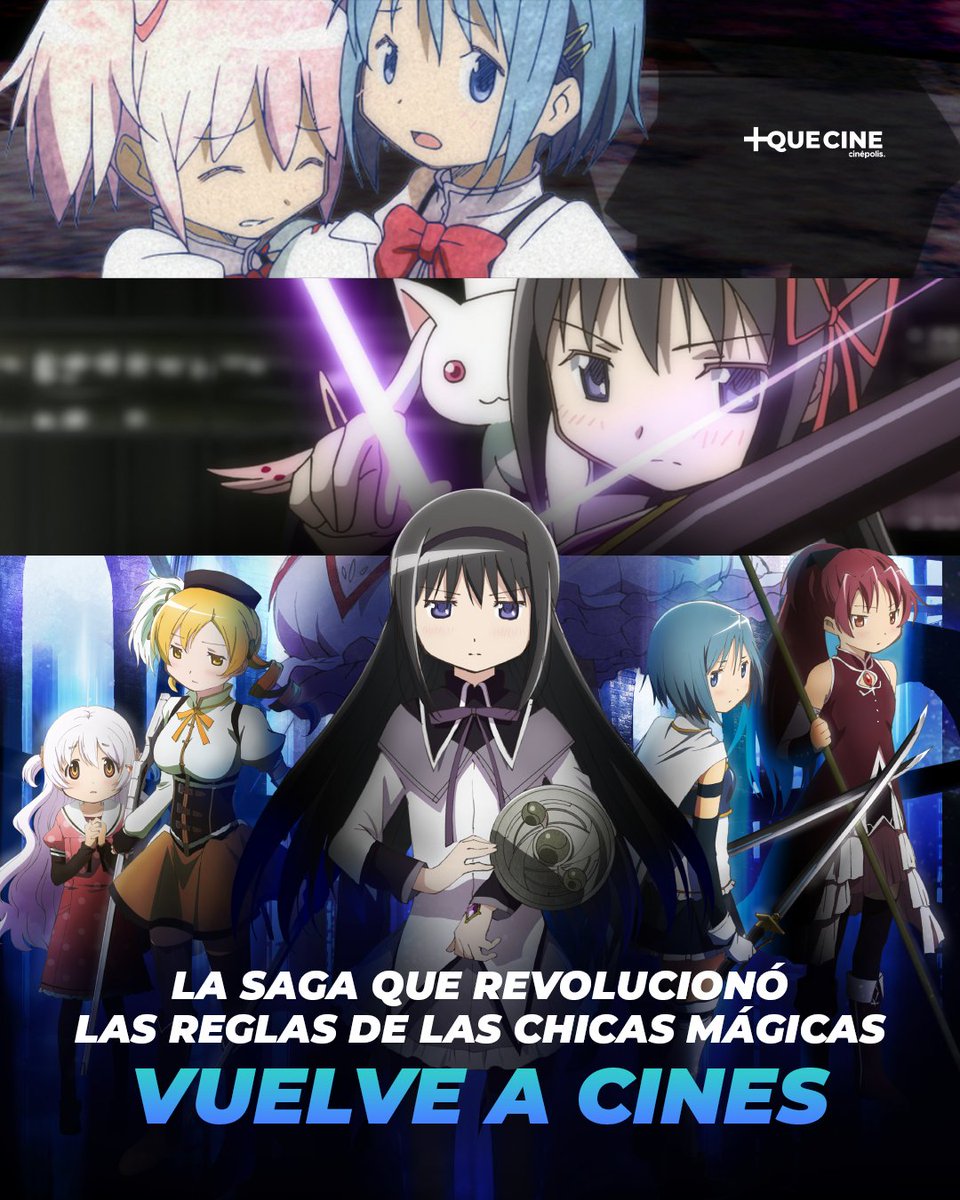 cinepolisarg's tweet photo. 💖 El universo de #MadokaMagica llega a la pantalla grande
Antes del estreno de Rebellion, reviví el comienzo de esta historia que marcó a toda una generación ✨

📅 Beginnings / Eternal – 3 y 10 de septiembre
📅 Rebellion – 17 de septiembre

🎟️ Muy pronto solo en #Cinépolis https://t.co/8r2g4kCyhi