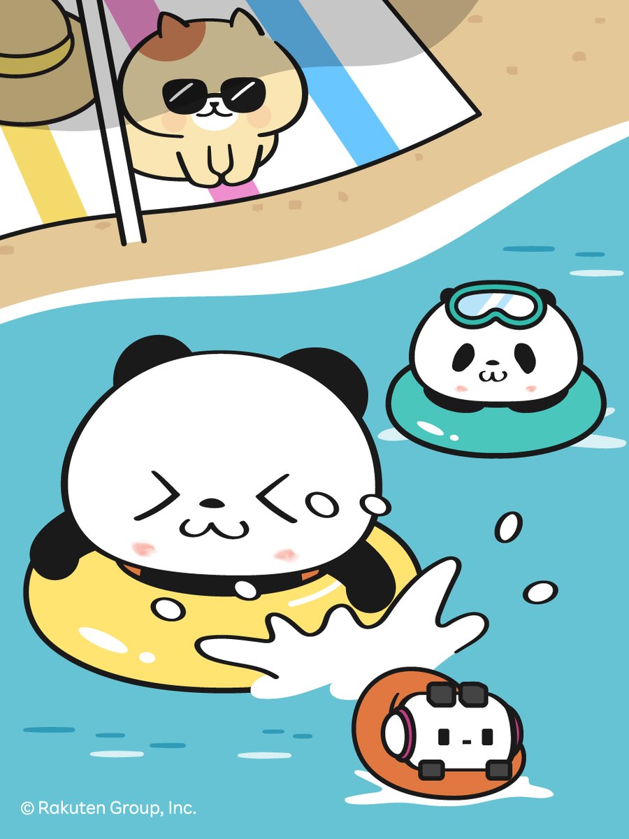 Rakuten_Panda's tweet photo. 海〜！ #お買いものパンダ https://t.co/nINCmKaivr