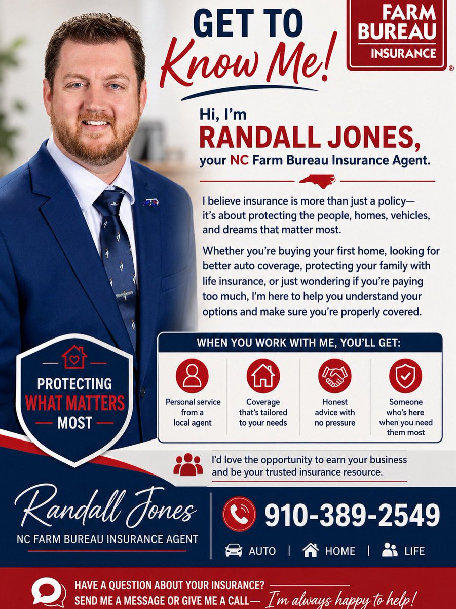 RJ2549's tweet photo. @dogwoodblooms If I can help in any way, let me know. I’m a NC insurance agent who specializes in farms, and I am a Financial Services Certified Professional https://t.co/aFhx4rXzG9