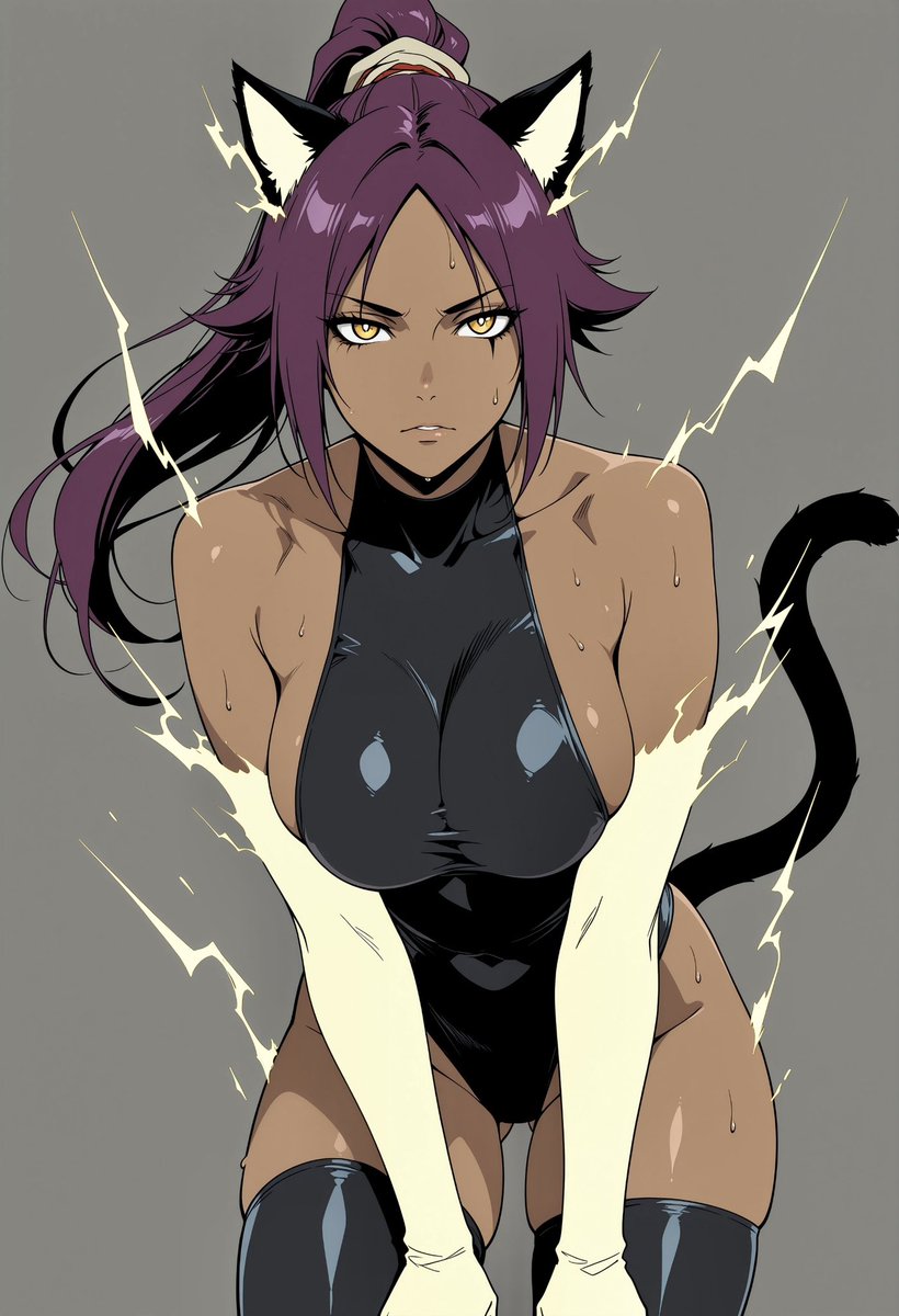 MiguelPicab's tweet photo. 💜⚡ Yoruichi. 

She already caught up with you before you even started running.

#Yoruichi #Bleach #Anime https://t.co/jau6wNuxoY