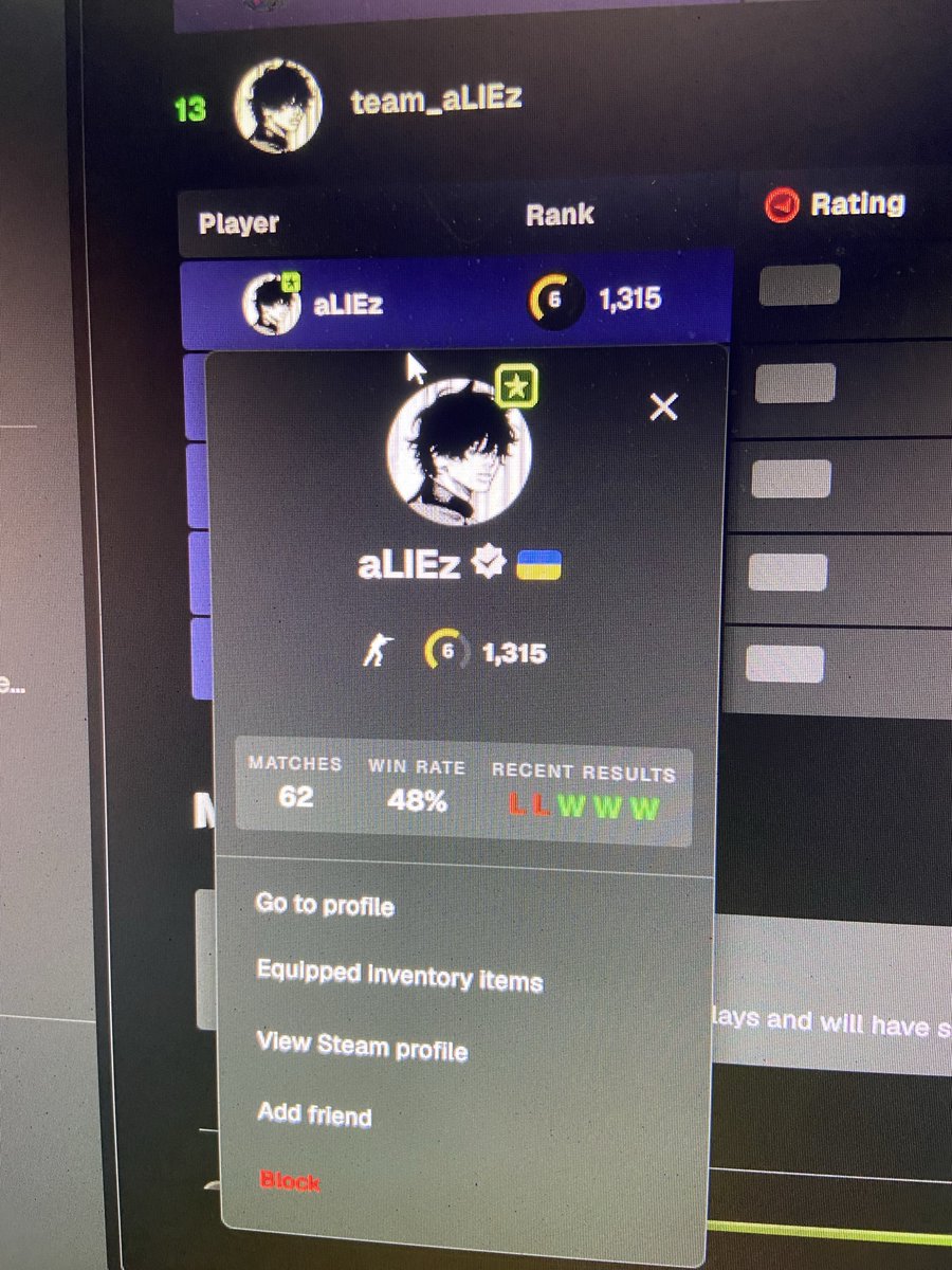 Rinorq04's tweet photo. Hello @FACEIT_Darwin  Please Can You check this player he have like 60game and playing like lvl 10 with insane play https://t.co/4XjgGEA4mR