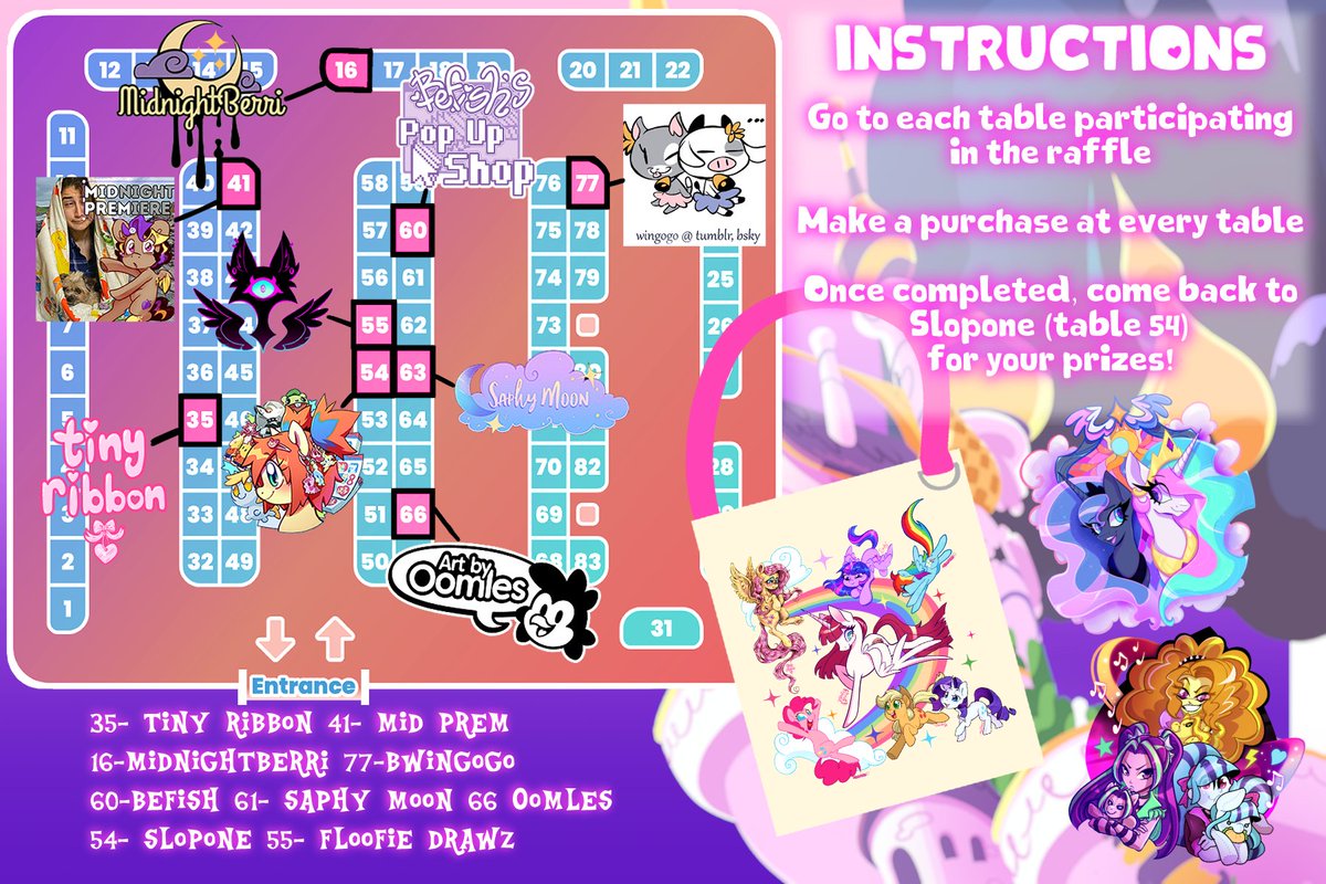 FloofieDrawz's tweet photo. Hey y'all!! Come check out our stamp rally for @EverfreeNW 
You won't want to miss out on this awesome tote and adorable charms! The tote comes with a D-ring and 3 in bottom!
.
.
.
.
 #mlp #mlpcon #everfreenorthwest #everfreenorthwest2026 #efnw #stamprally https://t.co/rgRIA2o1mj