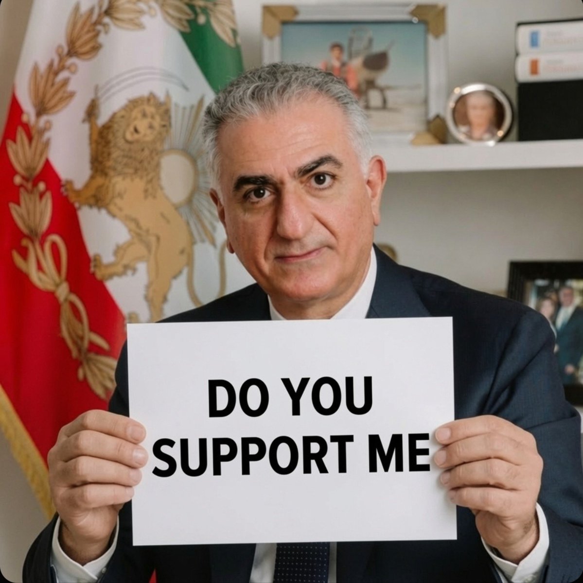 AmericanpowerUs's tweet photo. Do you support Reza Pahlavi ?

A. 0%

B. 50%

C. 100%

D. Never https://t.co/YI6IAtDDfK