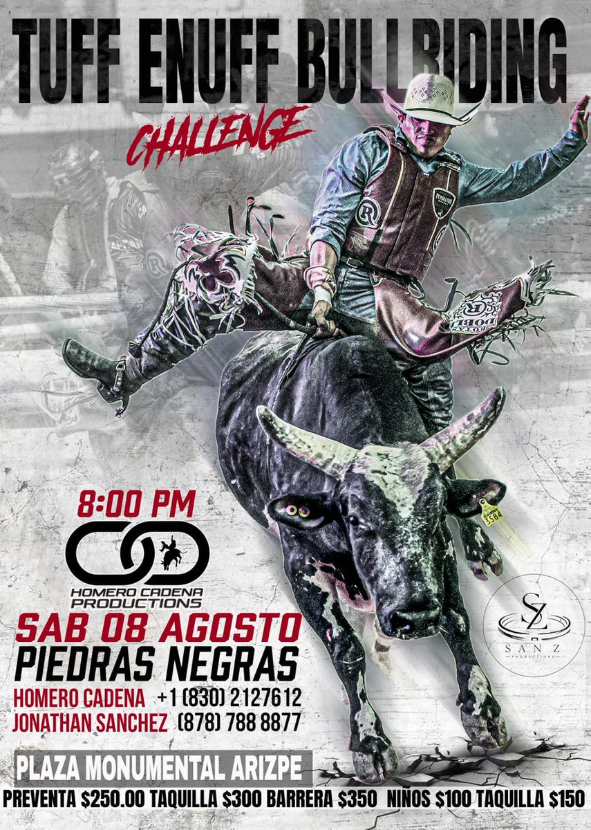 gm_noticias's tweet photo. 🤠 Llega a Piedras Negras el Tuff Enuff Bull Riding

https://t.co/EGvtZO3QUy https://t.co/tQzWbD9PJJ