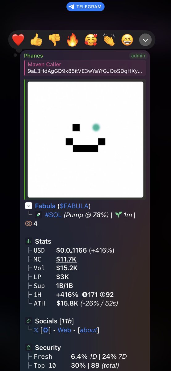 CALLER_MAVEN's tweet photo. Watch your entry on my call $FABULA
CA>

9aL3HdAgGD9x85itVE3wYaYfGJQoSDqHXy9jvMAPpump https://t.co/DrPXwa91pC