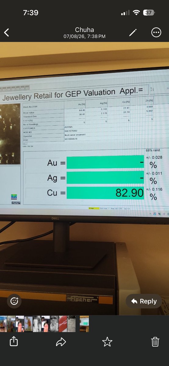 AkashRaiiii's tweet photo. @ZeptoNow What a joke You advertised a ring as Sterling Silver but an XRF test found 82.90% copper and no reported silver I gifted it believing your description and ended up embarrassed Is Sterling Silver now Zepto’s creative way of saying copper order MINMSMPHL51775 https://t.co/A4Z4xcW1vS