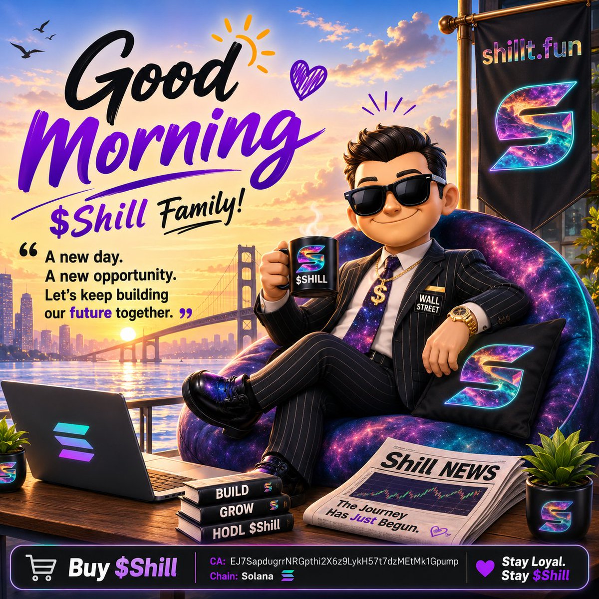 Lunagersia's tweet photo. gm @Shillitfun 

Building real product while others just shill.
Bullish doesn’t even cover it.

$SHILL #Shillit https://t.co/rJCfBeqMfS