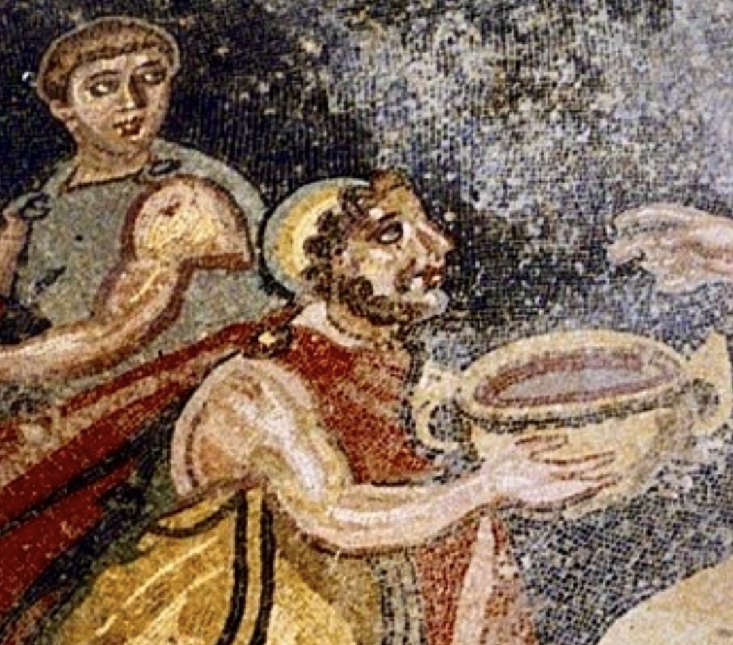 nissnickmich's tweet photo. Ulises y Polifemo. Mosaico de la villa romana del Casale, Sicilia. Siglo IV d.C. #arte #mosaico #arqueologia #ciclope #polifemo #ulises #odiseo #odisea #curiosidades #7ago https://t.co/wesm5bk2hf