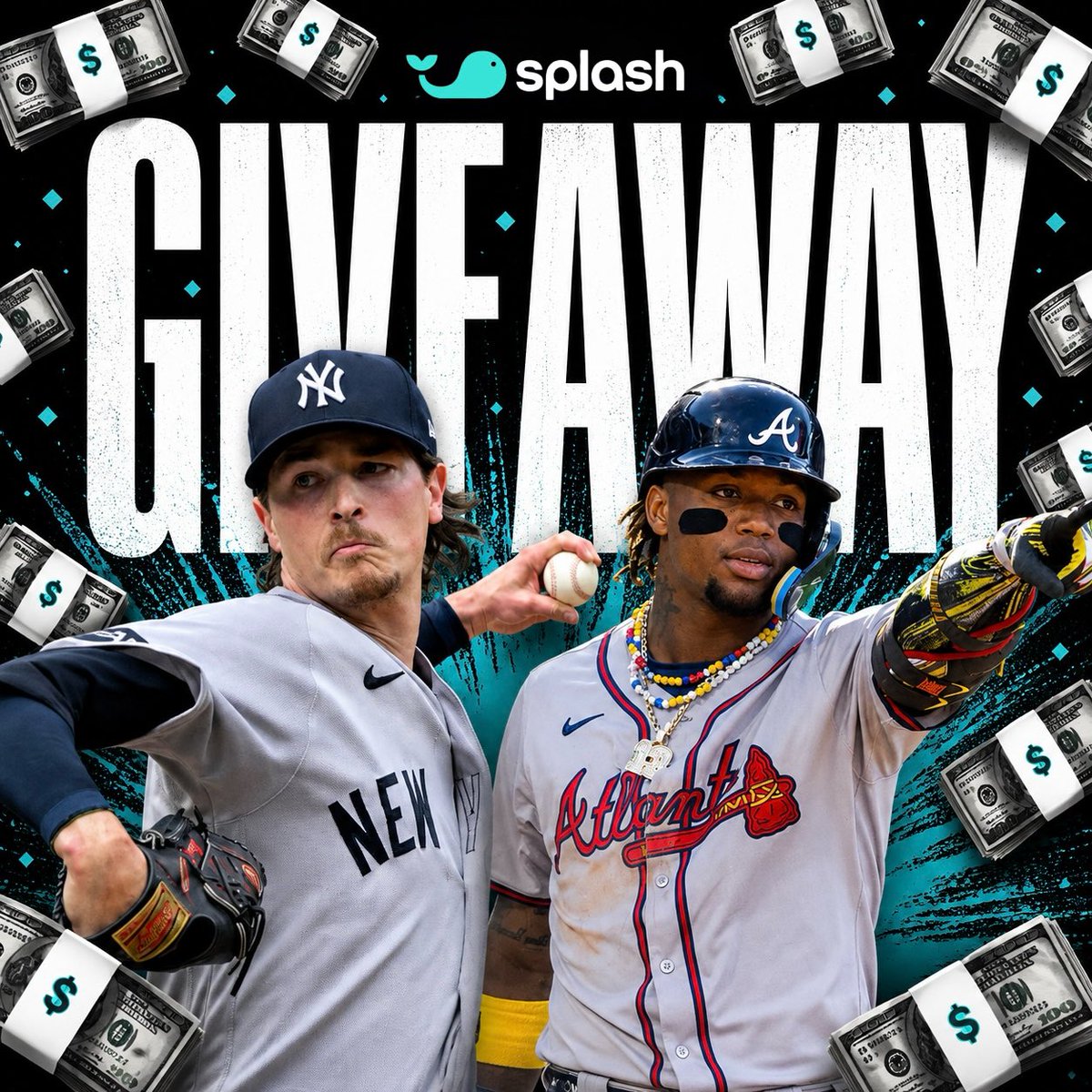 splashsports's tweet photo. 💵 $250 QuickPicks Voucher Giveaway! ⚾️

We're splitting $250 in QuickPicks Vouchers between 5 people who correctly predict the score and winner of tonight's Yankees-Braves game 🤝

To enter ⬇️

1. Like &amp; repost this post 🩵
2. Comment your prediction for the game 💬 https://t.co/3G8cxa9q82