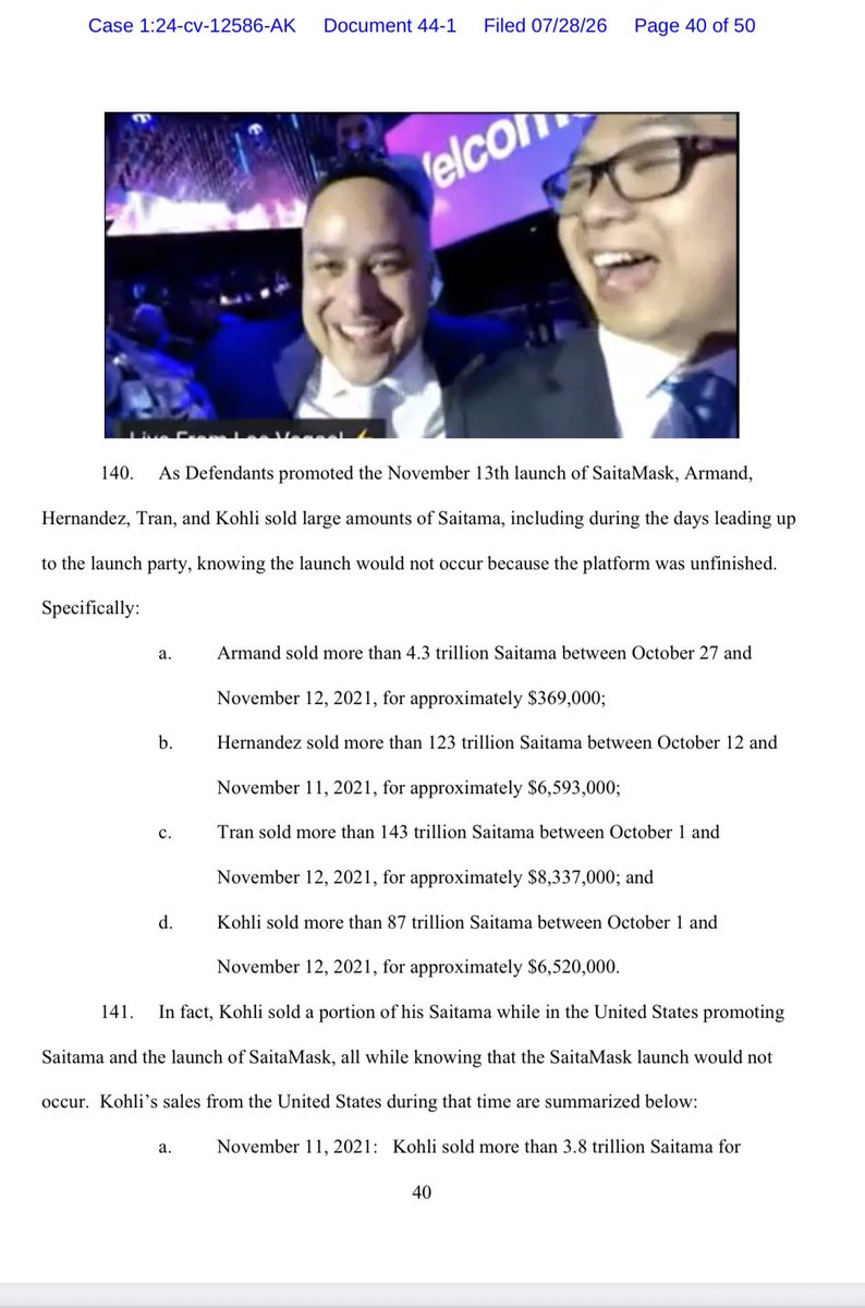 unprincipaled's tweet photo. Highlights….

Team sold approx $21 million before Vegas event

Extensive market manipulation on @XTexchange &amp; @LBank_Exchange 

SaitaRealty used to fund Saitama never interested in CEX listing 

In Sept 21 they knew Saitamask was never ready for Vegas

More…..

#saitama #rezor https://t.co/vwTiqVuvFK