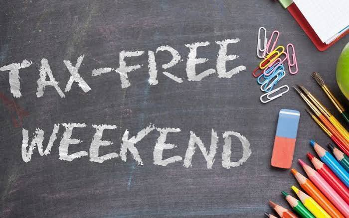 MiamiEast's tweet photo. This is a friendly reminder that this weekend is a tax free weekend for sales tax in Ohio.  Its a great time for some deals on back to school shopping. https://t.co/sgNLKRRCQG