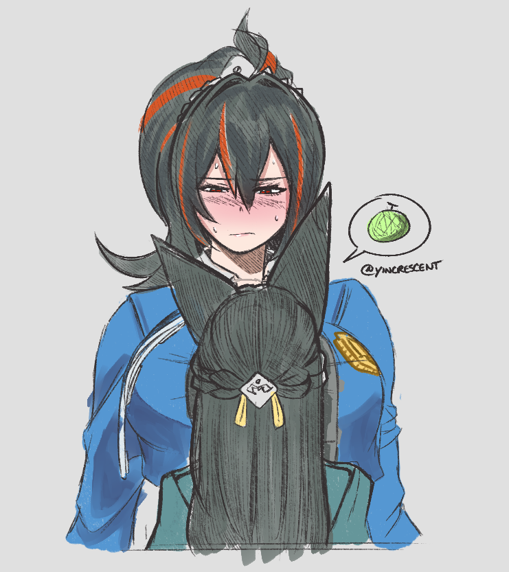YINCRESCENT's tweet photo. Miyabi really loves her some Melons.
#ZenlessZoneZero‌ #zenlessfanart 
#ZhuYuan #Miyabi https://t.co/6EaMLZZQxJ