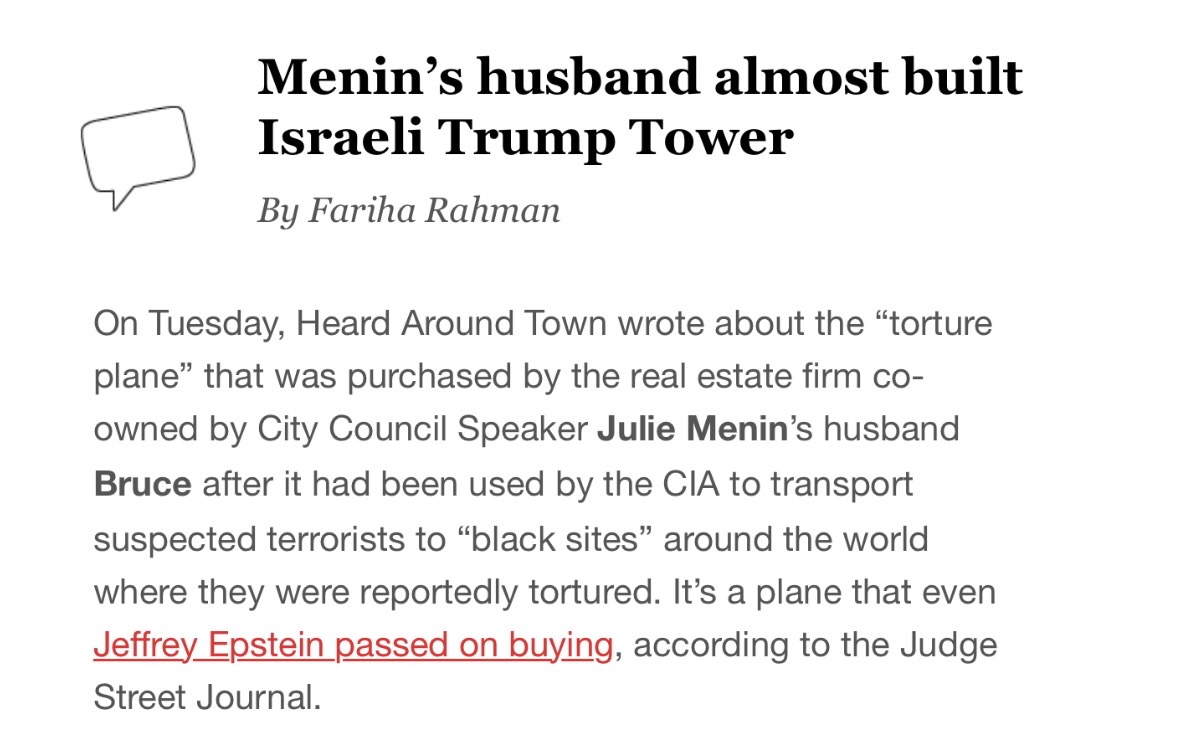 fariharahman_'s tweet photo. Catch today’s Heard Around Town for a deeper look into the company behind the torture jet @CityAndStateNY https://t.co/BjtA7Bceo3