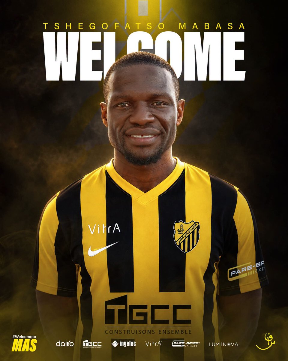 UnplayableZA's tweet photo. 𝗢𝗙𝗙𝗜𝗖𝗜𝗔𝗟‼️

Moroccan side Maghreb Fez have officially announced the signing of Tshegofatso Mabasa on a 3-year deal.

🇲🇦x🇿🇦

#UNPLAYABLE https://t.co/1tRkBUDXgC