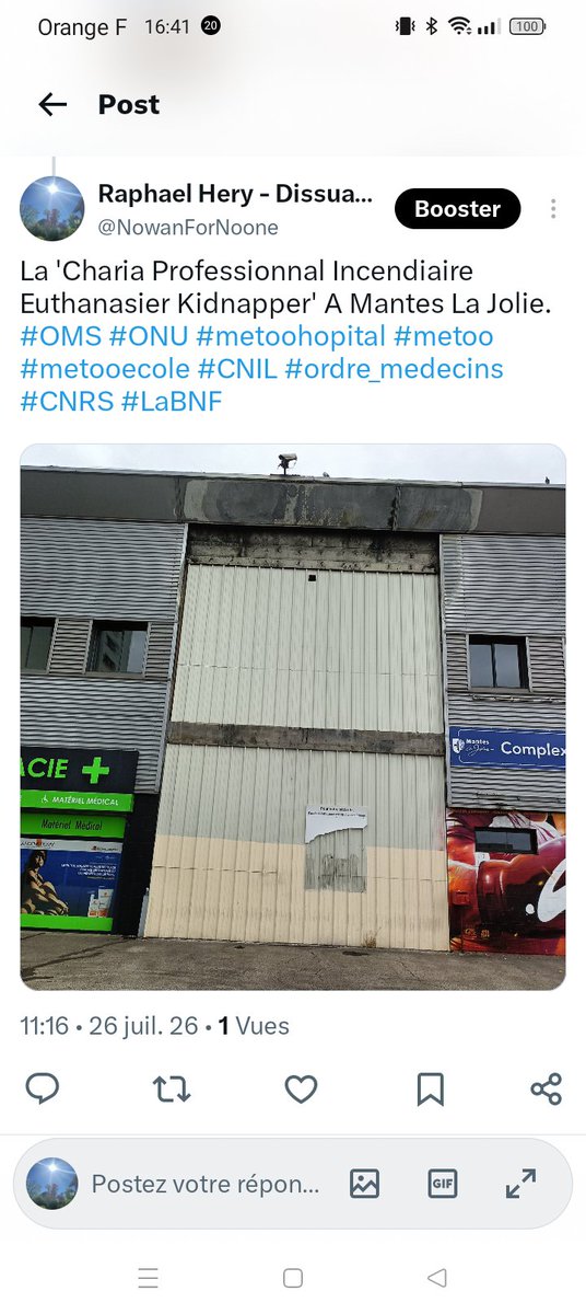 NowanForNoone's tweet photo. Mon Domicile N'Est Pas Un Bureau De Vote Ni Politique, Ni Cimetière Ni Bibliothèque. Vous Avez Corrompu Le Droit D'Accès Et Rectification Ordinaire Réduit A Monopole Unilateral Chariatic Professional Kidnaper Euthanasier Acquis A Disposition NewFatwaFashionDeal.
#ordre_medecins https://t.co/0I0lfHDBHC